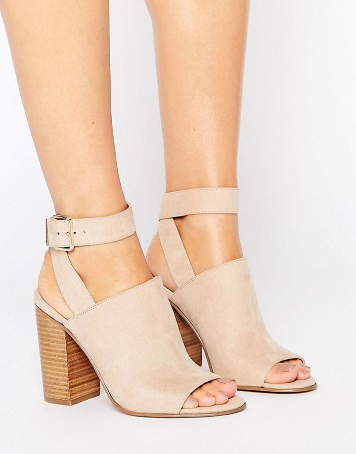 Asos Top Spot Heeled Sandals - Beige