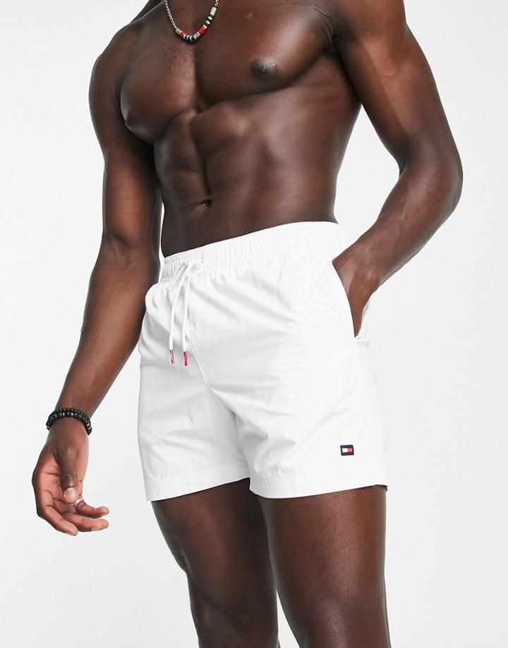 Tommy Hilfiger Core Swim Shorts In White - Part Of A Set