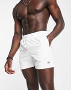 Tommy Hilfiger Core Swim Shorts In White - Part Of A Set