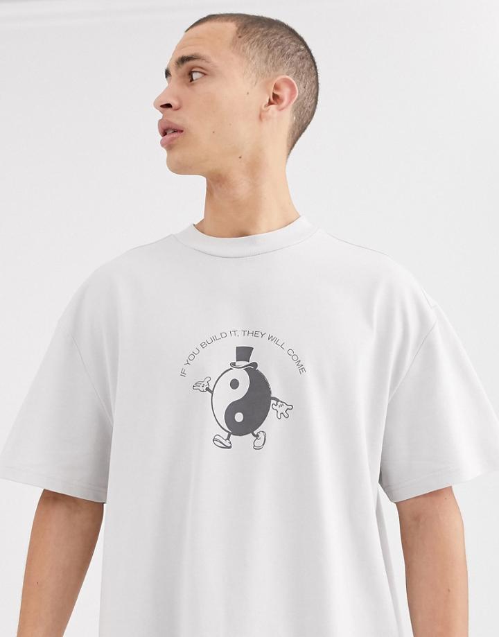 Weekday Great If You T-shirt In Beige