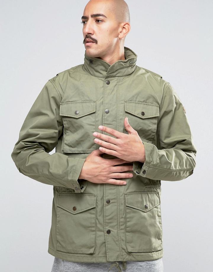 Fjallraven Raven Jacket In Green - Green