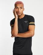 Siksilk Mesh T-shirt In Black