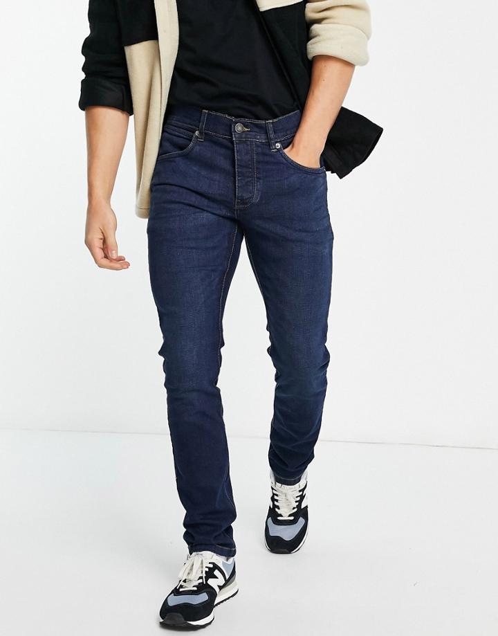 French Connection Slim Fit Jeans In Dark Blue-blues