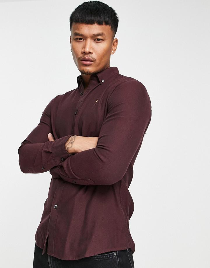 Farah Long Sleeve Shirt In Red