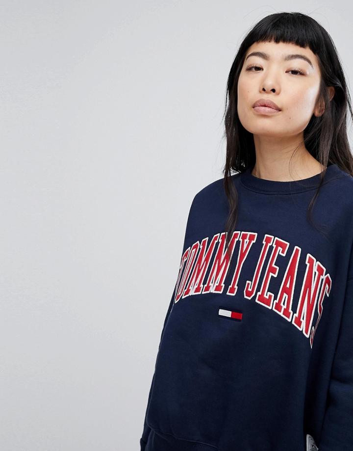Tommy Jeans Collegiate Sweatshirt - Navy