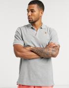 Nike Tennis Heritage Polo Shirt In Gray