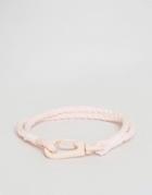 Asos Rope Bracelet In Pink - Pink