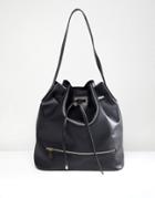 Park Lane Shoulder Bag With Hardware - Black