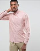 Asos Regular Fit Casual Oxford Shirt In Pink - Orange