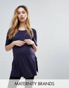 New Look Maternity D Ring Tunic - Blue