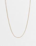 French Connection Knotted Chain Necklace In Gold