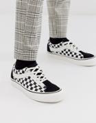 Vans Bold Checkerboard Sneakers In Black
