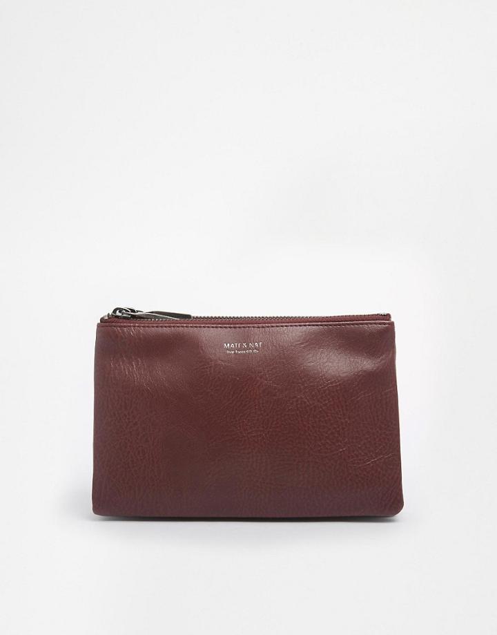 Matt & Nat Triplet Double Compartment Purse - Berry
