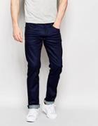 Blend Jeans Cirrus Skinny Fit Coated Indigo - Middle Blue