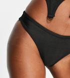 Public Desire Exclusive Bandage Bikini Bottom In Black