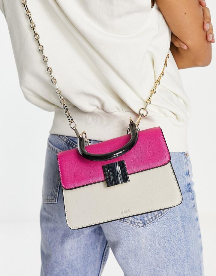 Nali Top Handle Box Bag In Ivory-white
