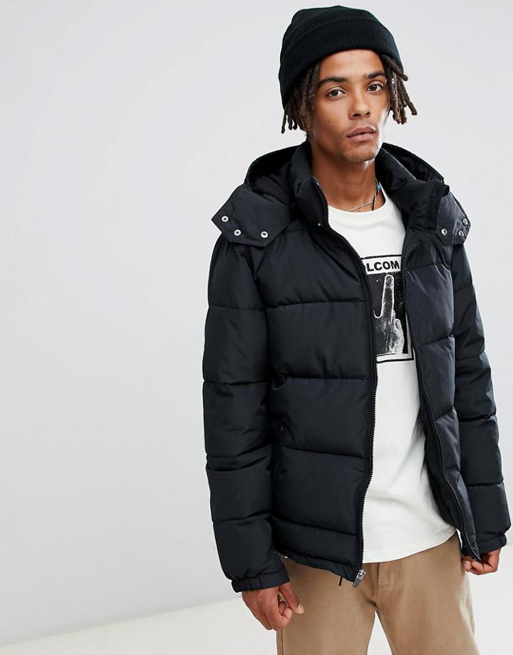 Volcom Artic Loon Jacket In Black - Black