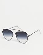Madein. Double Brow Sunglasses-black