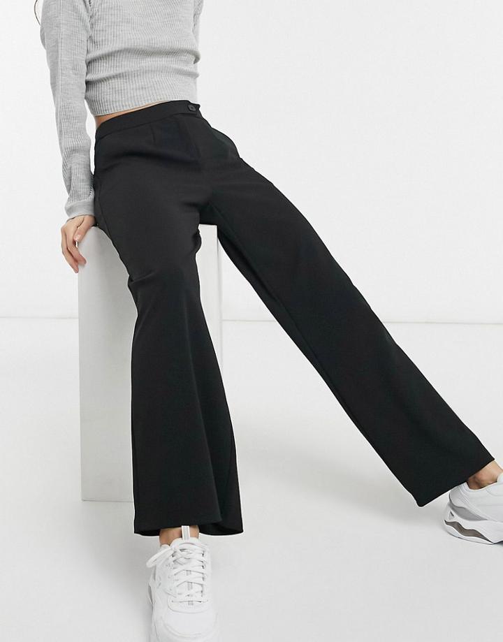 Vero Moda Wide Leg Pants In Black