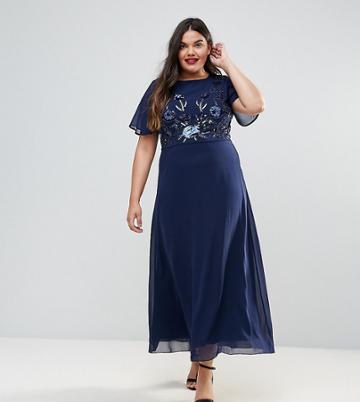Praslin Embellished Maxi Dress - Navy