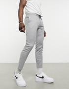 Topman Skinny Stripe Sweatpants In Gray-grey