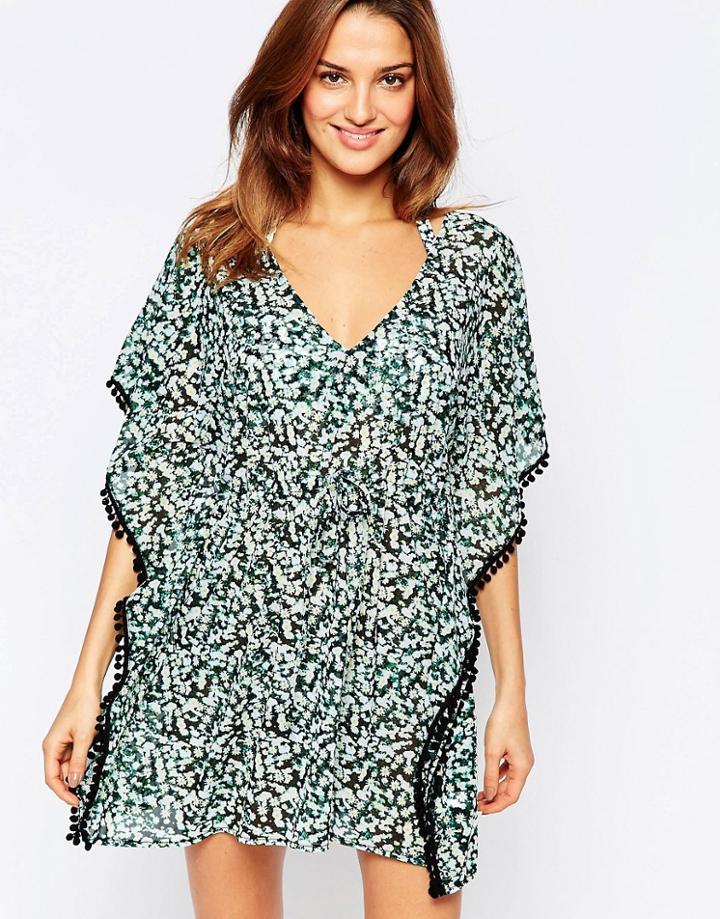 Pour Moi Daisy Caftan - Black Mix