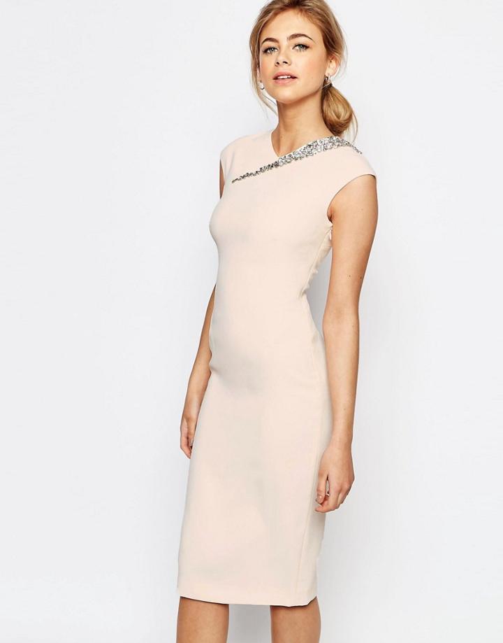 Ted Baker Cut Out Back Detail Dress - Pink