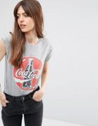 Asos T-shirt With Coca Cola - Gray Marl