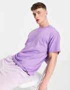 Pull & Bear Oversized T-shirt In Purple
