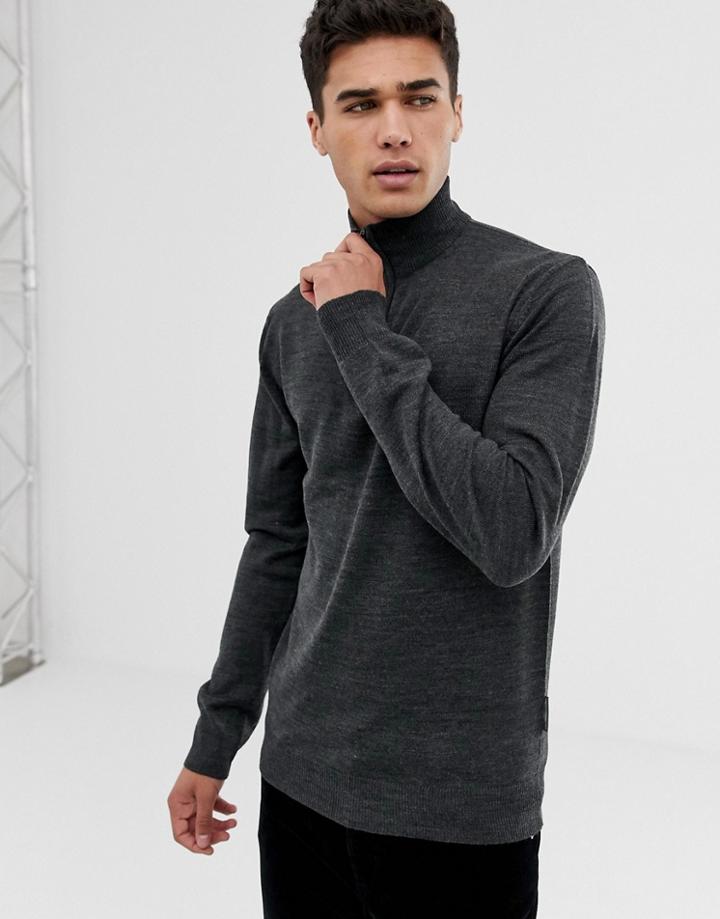 French Connection Funnel Sweater With Zip