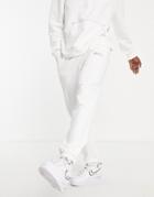 Topman Oversized Omc Reflective Print Joggers In White - Part Of A Set