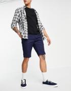 Dickies Slim Fit Work Shorts In Navy