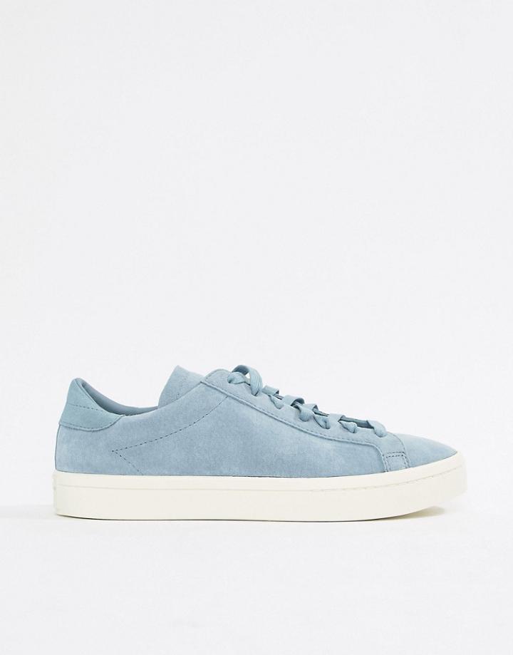 Adidas Originals Court Vantage Sneakers In Blue Cq2563 - Blue