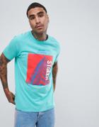 Asos Design Relaxed Raglan T-shirt With City Photographic Print - Blue