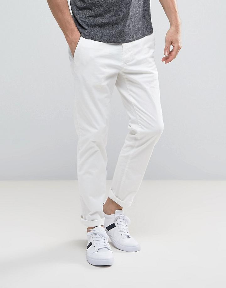 Jack & Jones Intelligence Chinos In Slim Fit - White