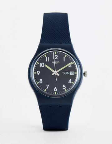 Swatch Gn718 Original Sir Blue Watch In Blue - Navy