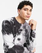 Karl Kani Signature Tie Dye Long Sleeve Top In Black