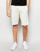 Sisley Five Pocket Shorts In Slim Fit - White