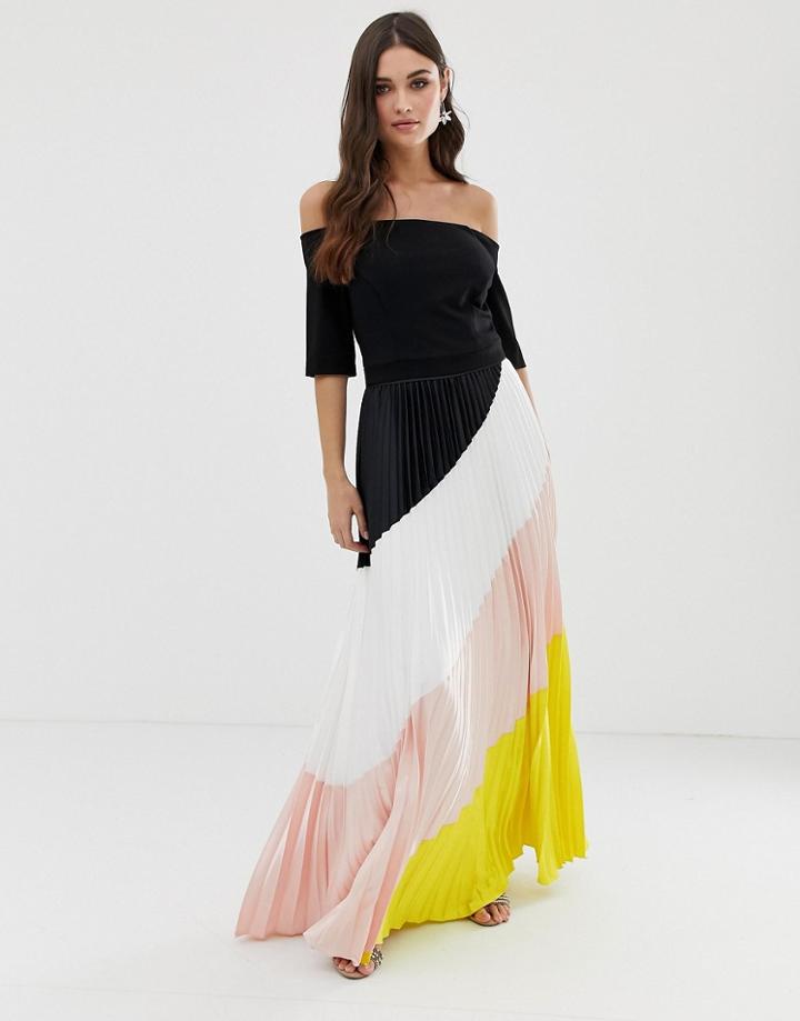 Coast Beaumont Block Color Maxi Dress - Multi