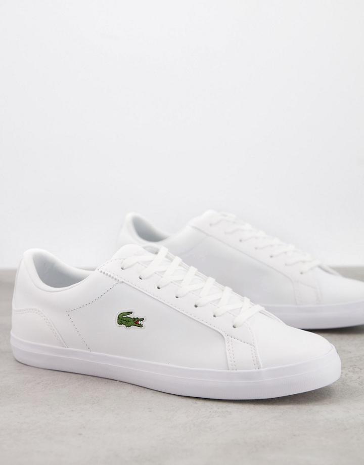 Lacoste Lerond Bl2 Sneakers In White Leather
