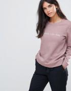 Jdy Tori Print Sweatshirt - Pink