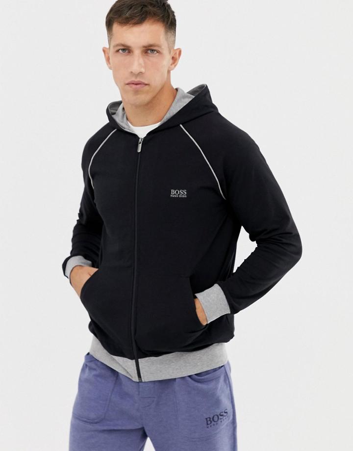 Boss Bodywear Hooded Zip-thru Jacket - Black