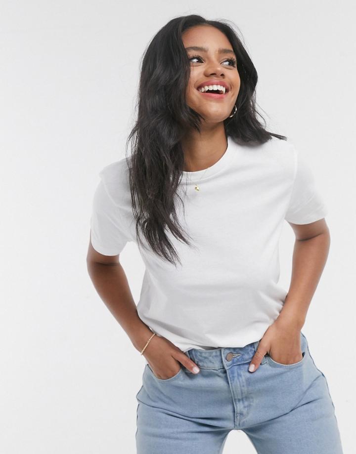 Asos Design Ultimate Cotton T-shirt With Crew Neck In White - White