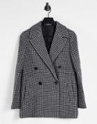 & Other Stories Coordinating Recycled Wool Jacket In Check Print-multi