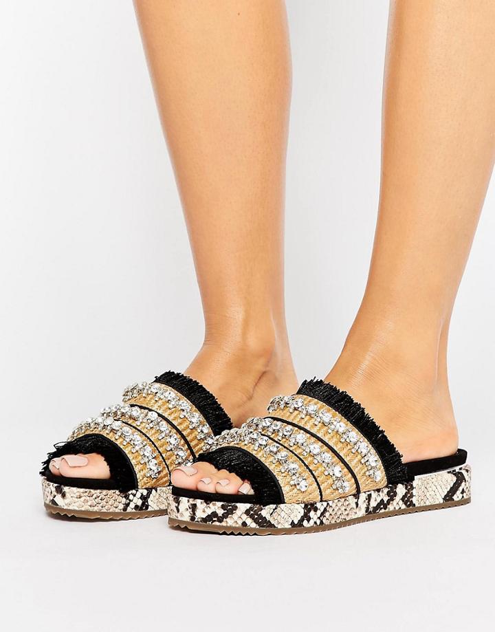 Kg By Kurt Geiger Melba Slide Sandals - Beige