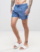 Native Youth Swim Shorts Faint Zig Zag - Navy