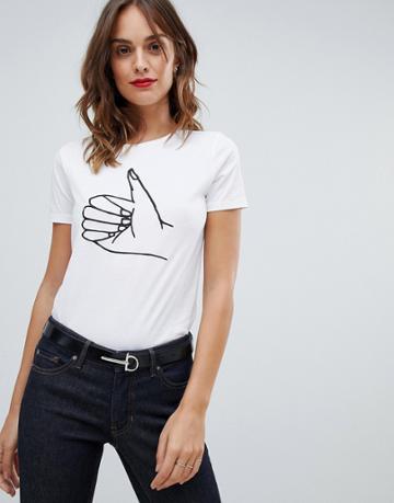 Boss Casual Thumbs Up T-shirt - White