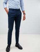 Burton Menswear Skinny Fit Smart Pants In Navy - Navy