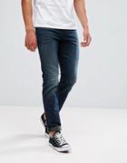 Tom Tailor Regular Fit Jeans In Dark Wash With Abrasions - Blue