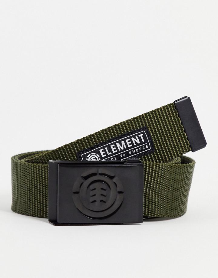 Element Beyond Belt In Green